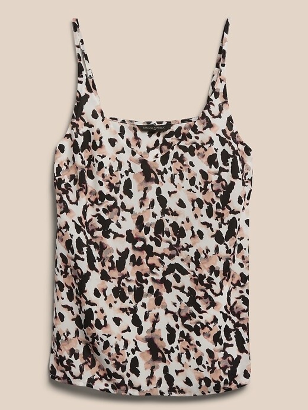 Banana Republic Beige and Black Leopard Print Camisole